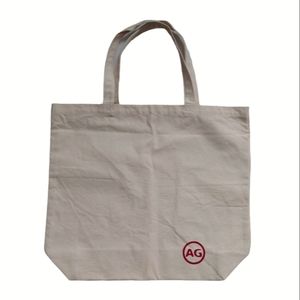 AG Adriano Goldschmied Jeans Logo Canvas Tote Bag Medium Beige